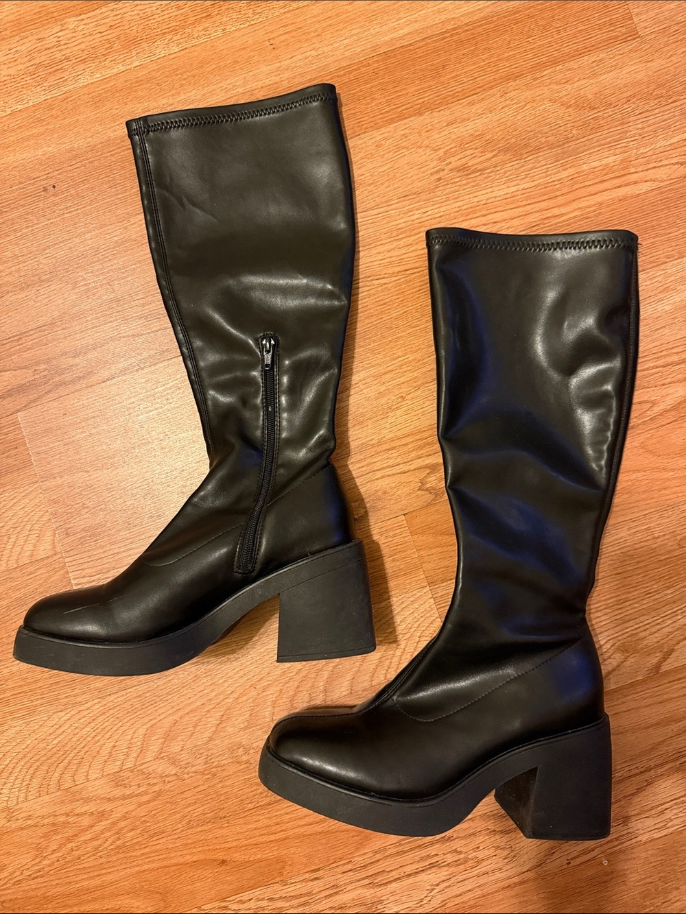 Black Block Heel Boots